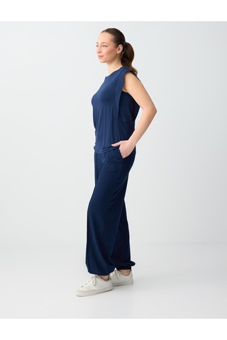 Jimmy Key Jimmy Key Lacivert Normal Bel Lastikli Paça Uzun Modal Jogger Pantolon 6sw115629494