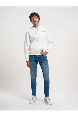 LOFT Oversize Erkek Sweatshirt Lf2034049 Q1.v1 Beyaz
