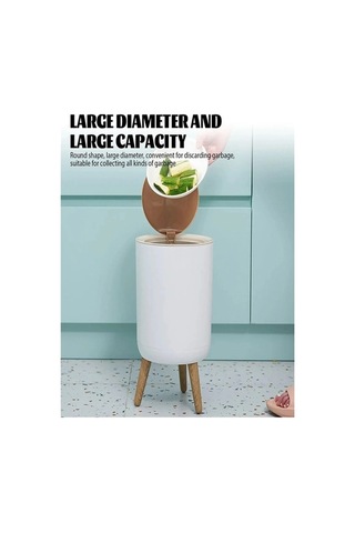 Maoyaya Kapaklı 7l Basket Çöp, Çok Renkli, Basın Kovası, Tuvalet Çöp Tenekesi Çok Renkli