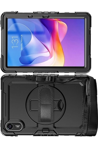 Xiaomi Redmi Pad 2 11 İnç 2025 Tablet Kılıfı Askılı Standlı Defender Yüksek Koruma Zırh Kapak