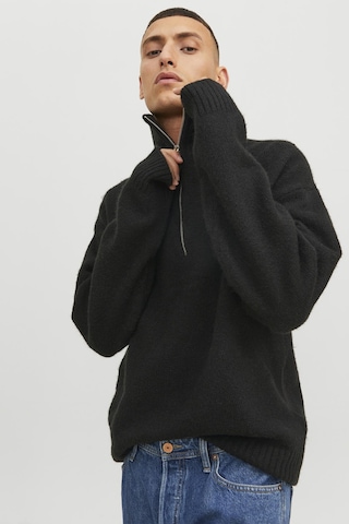 Jack & Jones Erkek Kazak 12241817 Siyah Siyah