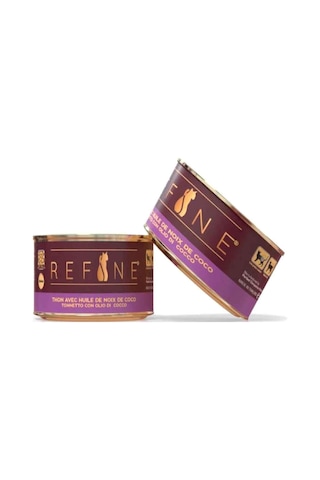 Refine Kısırlaştırılmış Kedi Konservesi Hindistan Cevizi Yağlı Ton Balıklı 85 Gr