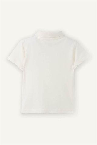 Defacto Erkek Bebek Oversize Baskılı Pike Tişört G5923a526smer105 Ekru-er105