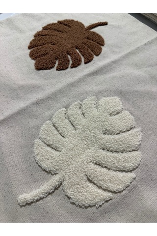 Punch Nakış İşlemeli 2'li Kırlent Kılıfı 40x40 Ekru