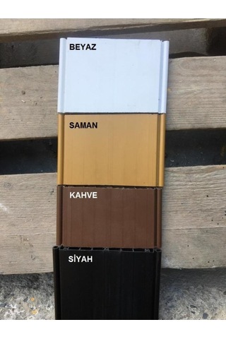 3 Sıra Camlı Akordeon Kapı, Beyaz Düz Renkli, 72x215cm