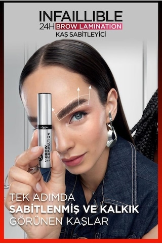 L'Oréal Paris Infaillible 24H Brow Lamination Şeffaf Kaş Sabitleyici