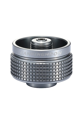 Tenfowee Campıngmoon Z03 Aluminyum Alüminyum Kamp Çalışanı Yüksek Bağlantı Elemanı Düz Gaz Tankı Adaptörü Gümüş