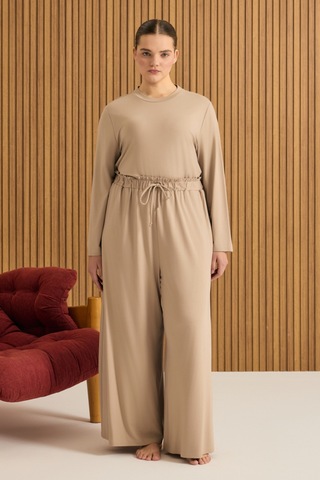 Aker Rayon Pijama Altı Camel Camel