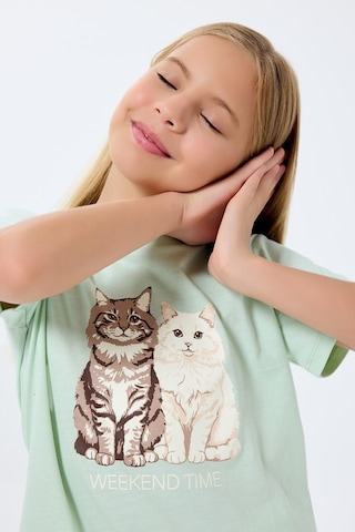 Rolypoly Kız Çocuk Yeşil Pijama Takım Rp3808-c-v2 Yeşil