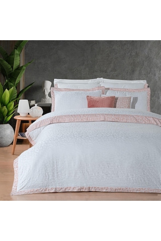 Sarev Lopez Çift Kişilik %100 Pamuk Saten "300 Tc" Nevresim Takımı Somon SOMON