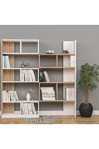 Carmen Kitaplık Mdf Beyaz