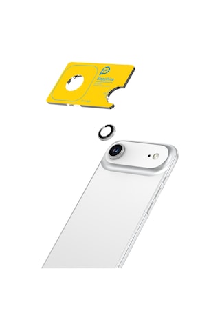 Piili Apple iPhone Uyumlu 17 Air Gümüş Safir Lens Koruyucu