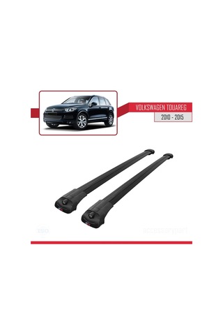 Volkswagen Touareg 2010-2015 Arası İle Uyumlu Ace-1 Ara Atkı Tavan Barı Siyah