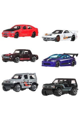 Hot Wheels Japon Temalı Çoklu Arabalar Jlb23 Çok Renkli