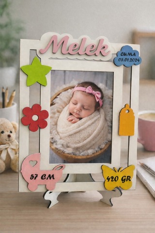 Bebek Resim Çerçevesi Kişiye Özel Şık Bir Hediye No 1029