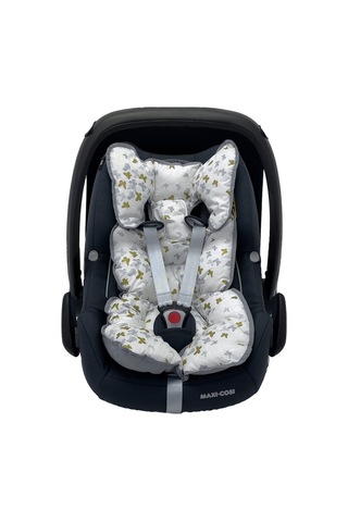 Ezh Collection 8010 Puset ve Oto Koltuğu Minderi Beyaz-Gold