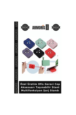 Özel Üretim Ofis Gereci Cep Aksesuarı Taşınabilir Stant Multifonksiyon Şarj Standı