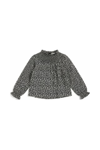 Çiçekli Kız Çocuk Bluz St09798 Siyah