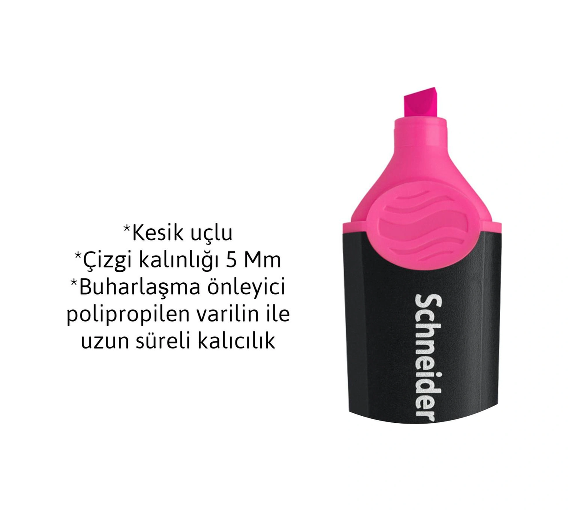 Schneider 150 Canlı Renkler Fosforlu Kalem Pembe 10 Lu Pembe