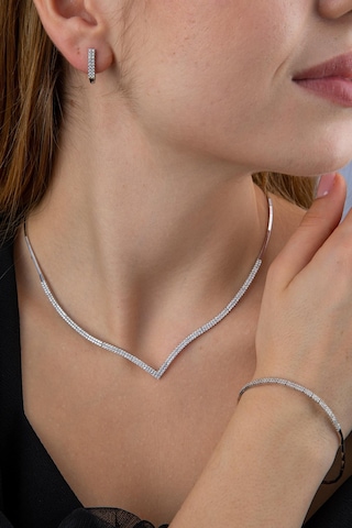 Fiyonk Kuyumculuk 14 Ayar Altın Su Yolu Çavuş Modeli Set Beyaz 001