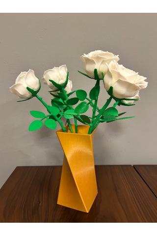 Vazo Dekoratif 3d Altın