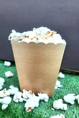 8'li Gold Parlak Mısır Kutusu - Popcorn Kutusu - Doğum Günü İkram Hediye - Orta Boy Standart