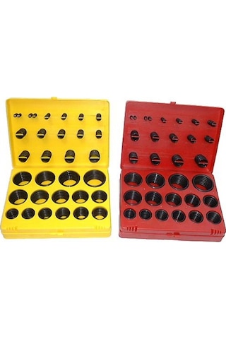 Oring Seti 2'li Kırmızı (İnç) ve Sarı(Metrik) Nbr70 Oring Kiti 786 Adet O-ring Set Oring Seti 2'li Kırmızı (İnç) ve Sarı(Metrik) Nbr70 Oring Kiti 786 Adet O-ring Set