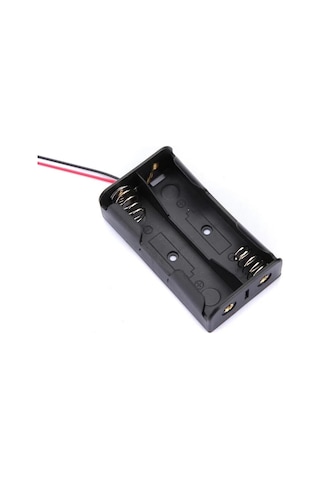 Ikili 2 Li 18650 Pil Yuvası Kablolu Tutucu 7.4v Pil Şarj Kutusu