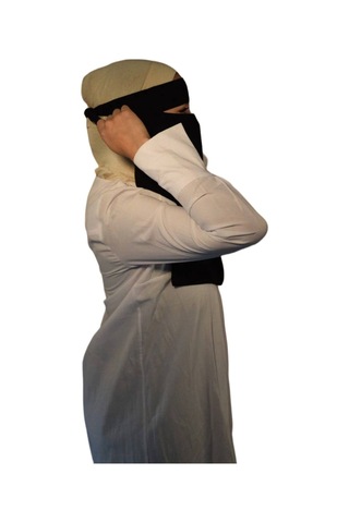 Melodi Scarf Kadın Tesettür Tek Katlı Peçe Siyah