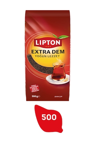 Lipton Extra Dem Siyah Dökme Çay 500 G