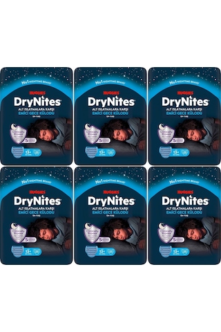 Drynites Emici Gece/külot Bez Erkek 13+yaş 48-60kg Xl 120 Adet XL 6'lı