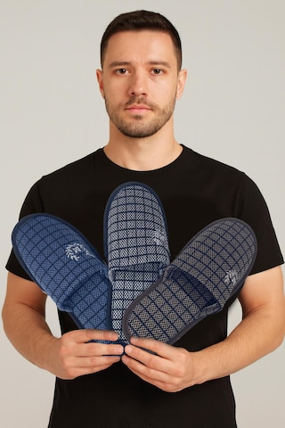 Modafrato Motif Erkek Ev Terliği 3'lü 001