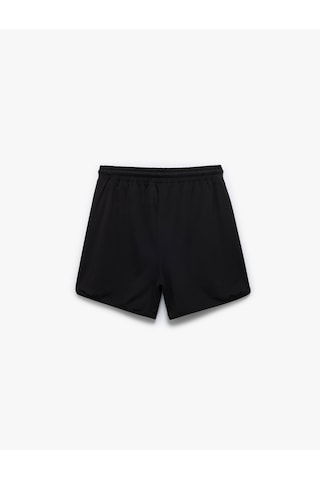 Koton Baskılı Cep Detaylı Beli Bağcıklı Spor Şort Siyah 5sam40043nk Siyah