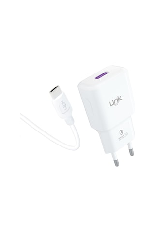 LinkTech T443e Strong 18W QC3.0 Hızlı Şarj Aleti Type-C Kablo Set
