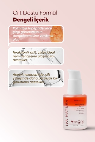 Iva Natura   Çift Fazlı Nemlendirici Cilt Bakım Serumu 30 ML