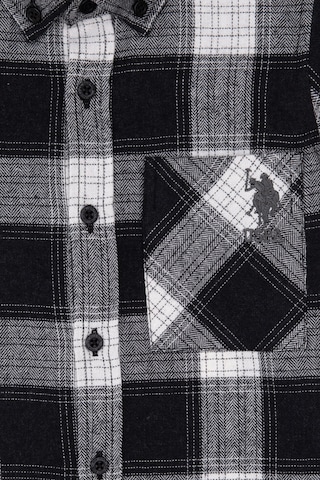 U.s. Polo Assn. Erkek Çocuk Siyah Gömlek Desenli 50316669-vr046 Siyah