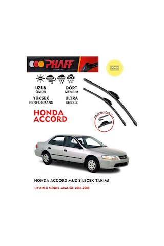 Honda Accord 2008-2016 Arası Muz Silecek Takımı Araca Özel Aparat