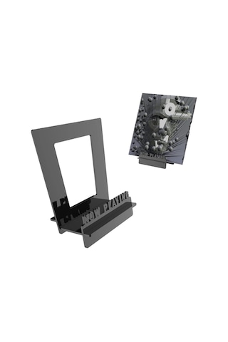 Sones Akrilik Kayıt Defteri Depolama Ekran Standı Siyah