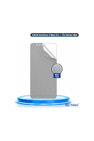 Zenfone 3 Max 5.2 Uyumlu Ön Yüzey Mat Hidrojel Ekran Koruyucu