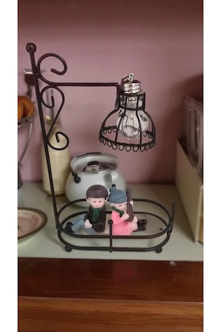 Sevdiklerinize Çok Şık Bir Işıklı Çift Biblo Ürün Boyutu En:10cm Boy:17cm