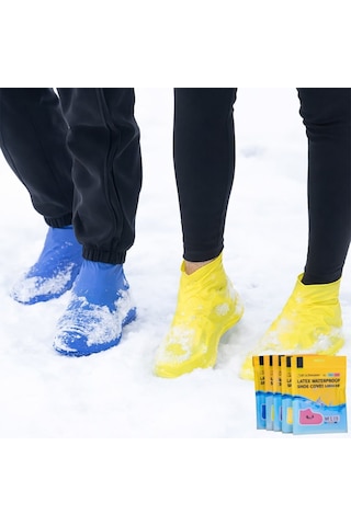 Sunup Sn-29141 Lateks Su Geçirmez Ayakkabı Kılıfı Portatif Kaymaz Tabanlı Medium - 34-40