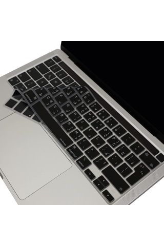 Klavye Pro Kılıf M1-m2 13ınç A2338 A2289 A2251 A2141 Uk İle Uyumlu Siyah