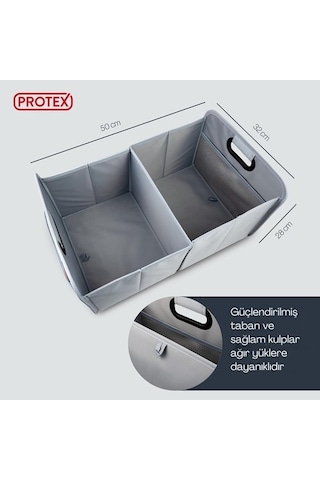 Protex 44l Katlanabilir Su Geçirmez Bagaj Düzenleyici, Sağlam, Hafif Ve Taşınabilir, Alman Kalitesi Bagaj Aksesuarları Kod 005416 Çok Renkli