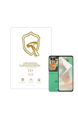 Microcase Motorola Razr 60 İle Uyumlu Full Tpu Nano Ön Ekran Koruma Filmi - Ekm101