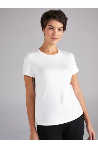 Faik Sönmez Kadın T-shirt B00002 Ekru
