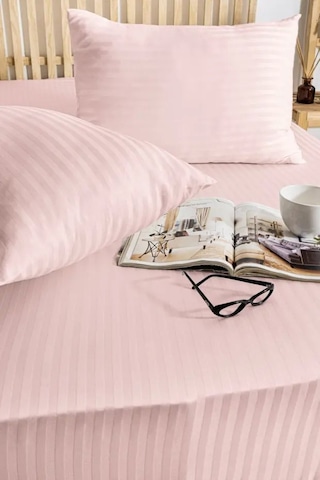 Pamuk Saten Çift Kişilik Çarşaf Set Pembe