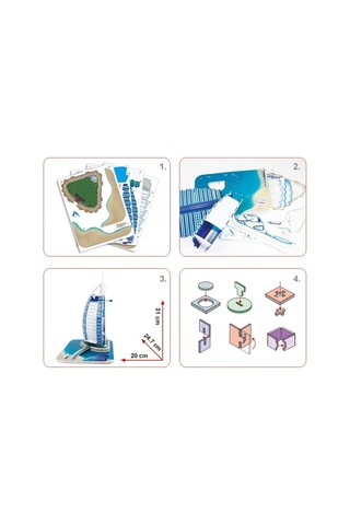 Cubicfun 3d Puzzle Burj Al Arab C065h