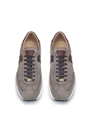 Vizon Bağcıklı Sneaker -02131--süet Vizon - Antik K.kahve Çok Renkli
