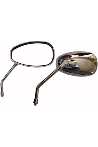 Motosiklet Ayna Tk Oval Nikel Renk