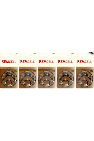 Remcell 312 Numara 1.45V İşitme Cihazı Pili Blister 6 x 5'li